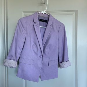 Cropped, Fitted, 3/4 Sleeve, Silk Lined Blazer
